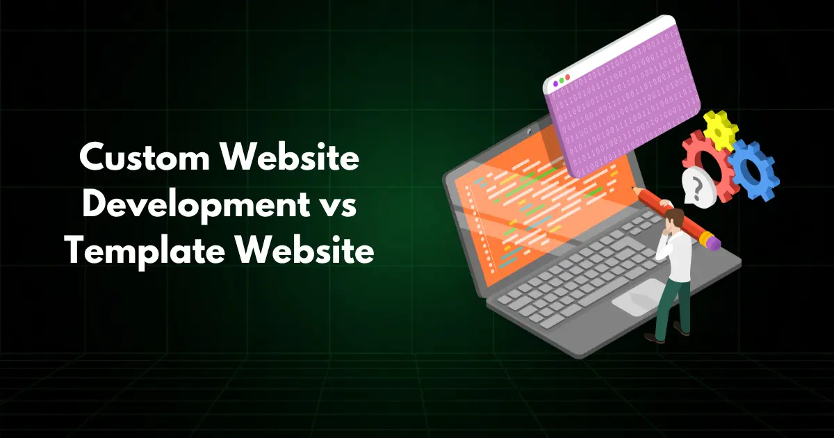 custom website vs template