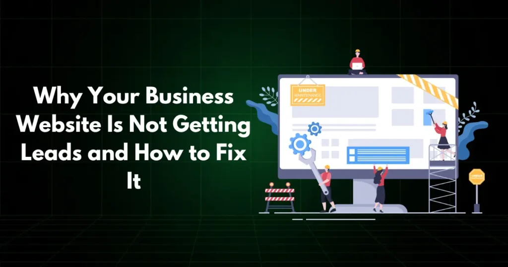 website not getting leads
